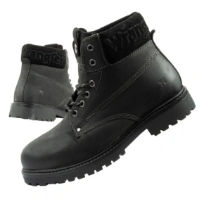 Wrangler Arch Fur buty męskie sztyblety trzewiki eleganckie ocieplane czarne