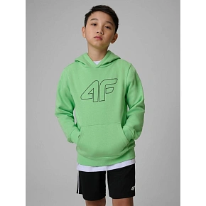 Bluza chłopięca z kapturem 4F 4FJRSS26TSWSM2748-41S dziecięca