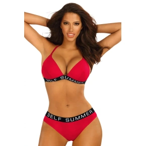 Dwuczęściowy strój kąpielowy MIAMI 1 S555 czerwony - Self