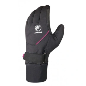 CHIBA Rękawiczki RAIN PRO czarno różowe XS