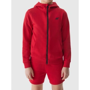 Bluza dresowa z kapturem na zamek chłopięca 4F Junior