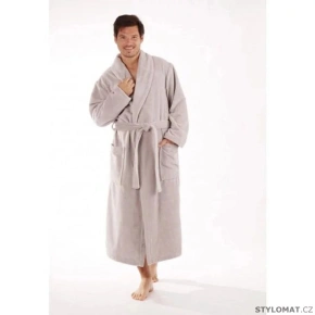 Szlafrok unisex Tampa z kapturem 3959 st. brązowy - Vestis