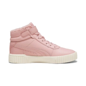 Buty zimowe damskie Puma CARINA 2.0 MID WTR ocieplane sneakersy z ekoskóry różowe (385852-04) dámské