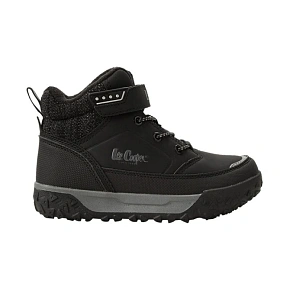 Lee Cooper buty sportowe trzewiki czarne za kostkę ocieplane na rzep Lee Cooper buty sportowe trzewiki czarne za kostkę ocieplane na rzep