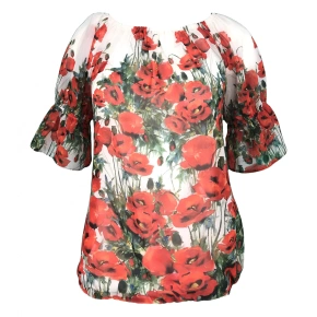 Bluzka damska Larka czerwona - Favab Bluzka damska Larka czerwona - Favab