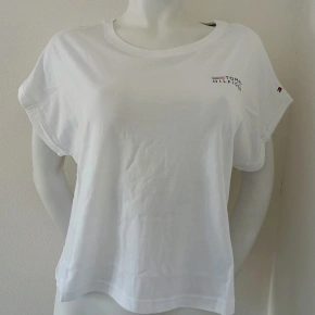 T-shirt damski UW0UW03632 YBR biały - Tommy Hilfiger