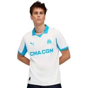 Koszulka męska Puma Olympique Marsylia Home Jersey Replica biała 779801 01 pánské Koszulka męska Puma Olympique Marsylia Home Jersey Replica biała 779801 01 pánské