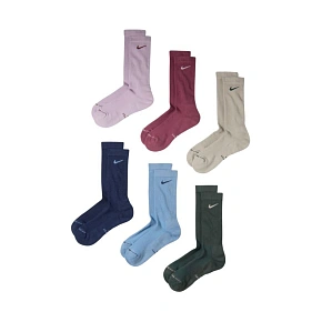 Skarpety Nike Everyday Elevated 6 par różowe, niebieskie, zielone, beżowe HQ8021 916 Skarpety Nike Everyday Elevated 6 par różowe, niebieskie, zielone, beżowe HQ8021 916