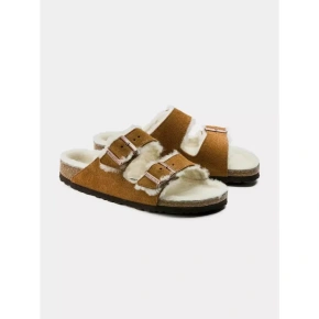 Klapki Birkenstock Arizona Shearling Mink W 1001135 Klapki Birkenstock Arizona Shearling Mink W 1001135