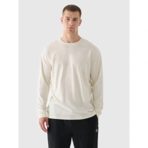 Longsleeve oversize z nadrukiem męski 4F 4FRAW24TLONM507-83S