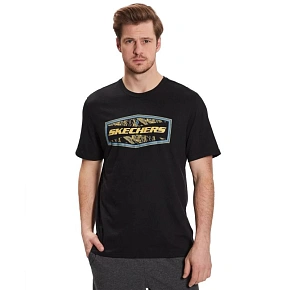 Skechers Tricou Latitude MTS368-017 Czarne L