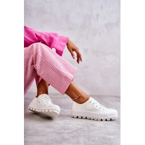 Damskie sneakersy sportowe KK274045 Biały - Big Star