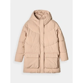 Kurtka zimowa puchowa z syntetycznym wypełnieniem damska 4F 4FWAW24TDJAF474-83S