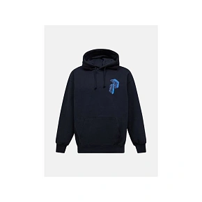 Bluza męska PEAK PERFORMANCE M Terry Graphic Hood kolor czarny pánské Bluza męska PEAK PERFORMANCE M Terry Graphic Hood kolor czarny pánské