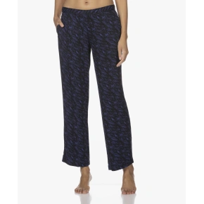 Spodnie piżamowe damskie QS6028E VFR - niebiesko-czarny - Calvin Klein Spodnie piżamowe damskie QS6028E VFR - niebiesko-czarny - Calvin Klein