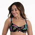 Góra od bikini Sibel 8731-1 czarno-różowa - Anita