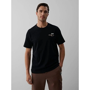T-shirt regular z nadrukiem męski 4F 4FKAW26TTSHM4477-20S