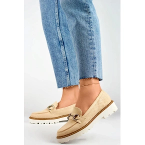 Dámské mokasíny GQ97 Béžová - Lady Glory Dámské mokasíny GQ97 Béžová - Lady Glory