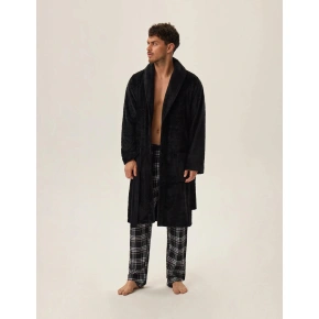 Szlafrok męski Huge 41941 Czarny - Henderson