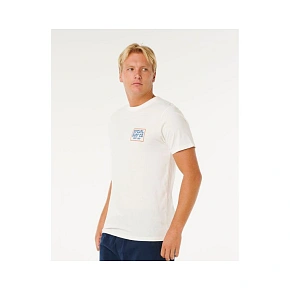 Koszulka męska RIP CURL Pacific Rinse Sunrise Tee biała Koszulka męska RIP CURL Pacific Rinse Sunrise Tee biała
