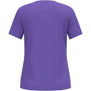 Koszulka damska Odlo ESSENTIAL PRINT T-shirt crew neck s/s fioletowa