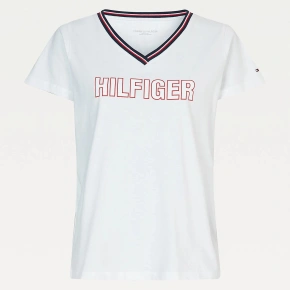 Damska koszulka z krótkim rękawem UW0UW02983-YBR - Tommy Hilfiger