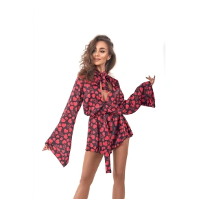 Uwodzicielski krótki szlafrok Morgan - Anais