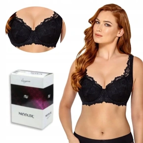 Biustonosz damski TELIMENA czarny - Nipplex