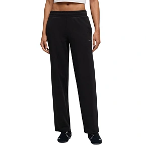 Spodnie damskie Puma ESS Elevated Straight Leg czarne 691817 01 dámské