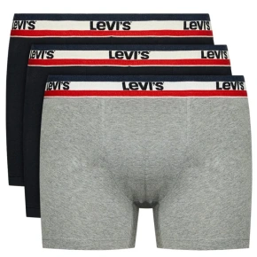 Bokserki męskie 3Pack 37149-0544 czarny/szary - Levi's