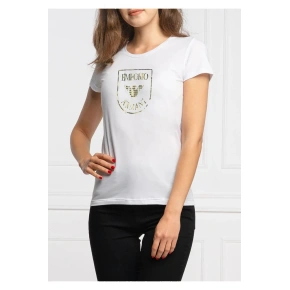 Koszulka damska z krótkim rękawem - 164340 2R255 00010 - Biały - Emporio Armani