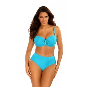 Damski dwuczęściowy strój kąpielowy New Trends 8 S730DA5-10 Turquoise - Self