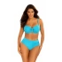 Damski dwuczęściowy strój kąpielowy New Trends 8 S730DA5-10 Turquoise - Self