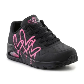 Damskie buty sportowe Dripping In Love W 177980-BKPK Czarny z różowym - Skechers