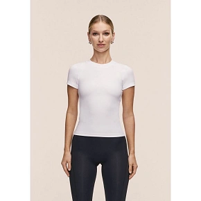 Koszulka damska CASALL Defined Rib Tee kolor biały Koszulka damska CASALL Defined Rib Tee kolor biały