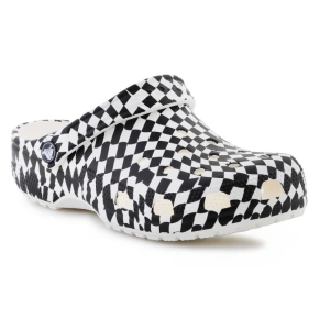 Klapki Crocs Classic warped checker clog 211007-103