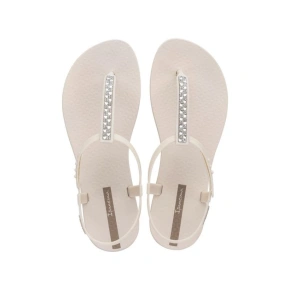 Ipanema Sandal Class sandały japonki damskie beżowe z cyrkoniami dámské