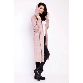 Różowy sweter zapinany na guziki M118 - Infinite You