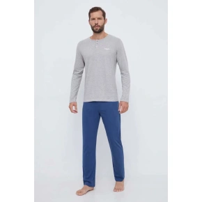 Piżama męska U3BX00KBZG0 G75N niebieski/szary - Guess