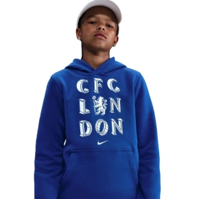 Bluza z kapturem Nike Junior Chelsea Londyn HM3649-495 Bluza z kapturem Nike Junior Chelsea Londyn HM3649-495