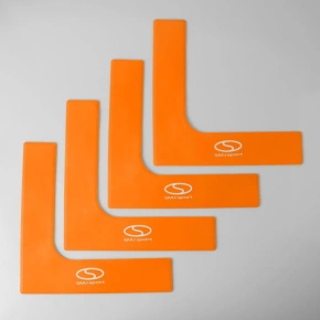 Płaskie znaczniki pola - narożniki 25x25 cm 4 szt. jaskrawe pomarańczowe SMJ sport ZPN-O Płaskie znaczniki pola - narożniki 25x25 cm 4 szt. jaskrawe pomarańczowe SMJ sport ZPN-O