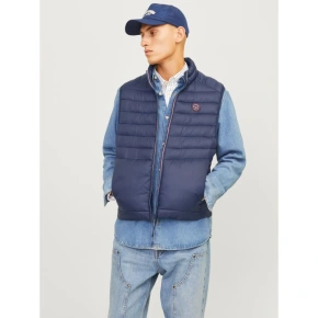 Jack & Jones puchowy bezrękawnik JJEMULTI BODYWARMER COLLAR NOOS 12258457 NAVY BLAZER/TRUE RED Jack & Jones puchowy bezrękawnik JJEMULTI BODYWARMER COLLAR NOOS 12258457 NAVY BLAZER/TRUE RED