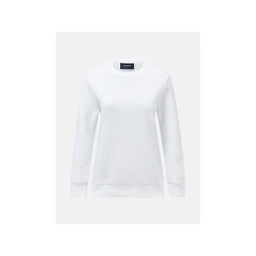 Bluza damska Peak Performance W Original Small Logo Crew kolor biały Bluza damska Peak Performance W Original Small Logo Crew kolor biały