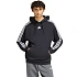 Bluza męska adidas Essentials 3-Stripes French Terry Hoodie czarna KY6605 pánské