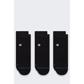 Skarpety Stance Icon Quarter 3 Pack - black Skarpety Stance Icon Quarter 3 Pack - black