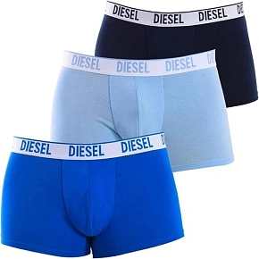 Diesel bokserki majtki męskie Shawn 3-PAK niebieskie modne bawełniane Diesel bokserki majtki męskie Shawn 3-PAK niebieskie modne bawełniane