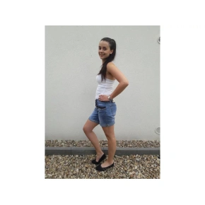 Damskie spodnie z koralikami19300 - Podpoziom