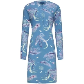 Damska koszula nocna 10232-170-4 niebieska z wzorem - Pastunette