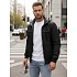 Pánská přechodná bunda oboustranná  TX5135 černo-šedá - FashionStreet