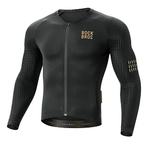 Koszulka rowerowa Rockbros YDCX008 Diamond z długim rękawem rozmiar XXL - czarna Koszulka rowerowa Rockbros YDCX008 Diamond z długim rękawem rozmiar XXL - czarna